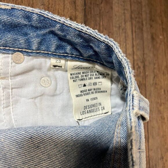 Lovers + Friends Denim Mini Skirt Size 23 - Picture 4 of 11